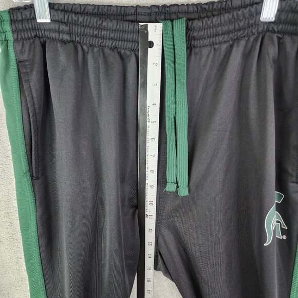 Mens Black & Green Michigan State Spartans Campus Heritage Track Pants Size XL - Picture 7 of 11